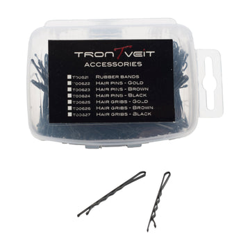 Hair Grips Black, 200 pcs. - TRONTVEIT