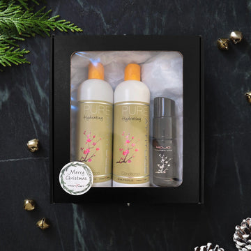 Hydrating Shampoo & Conditioner, 500 ml. + Mojo Powder Wax Gaveæske