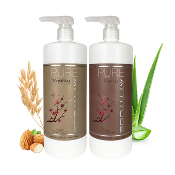 Repairing Shampoo og Conditioner, 1000 ml. - PURE ATTITUDE
