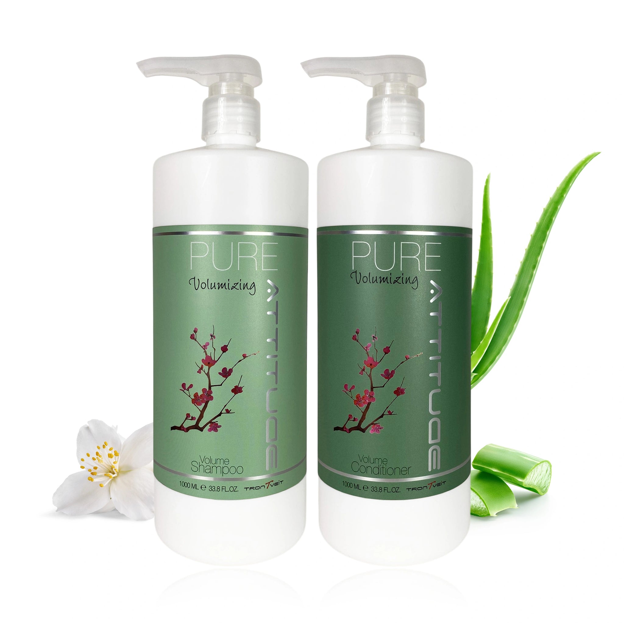 Volumizing Shampoo og Conditioner, 1000 ml. - PURE ATTITUDE