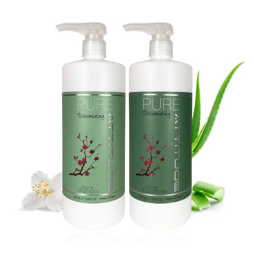 Volumizing Shampoo og Conditioner, 1000 ml. - PURE ATTITUDE