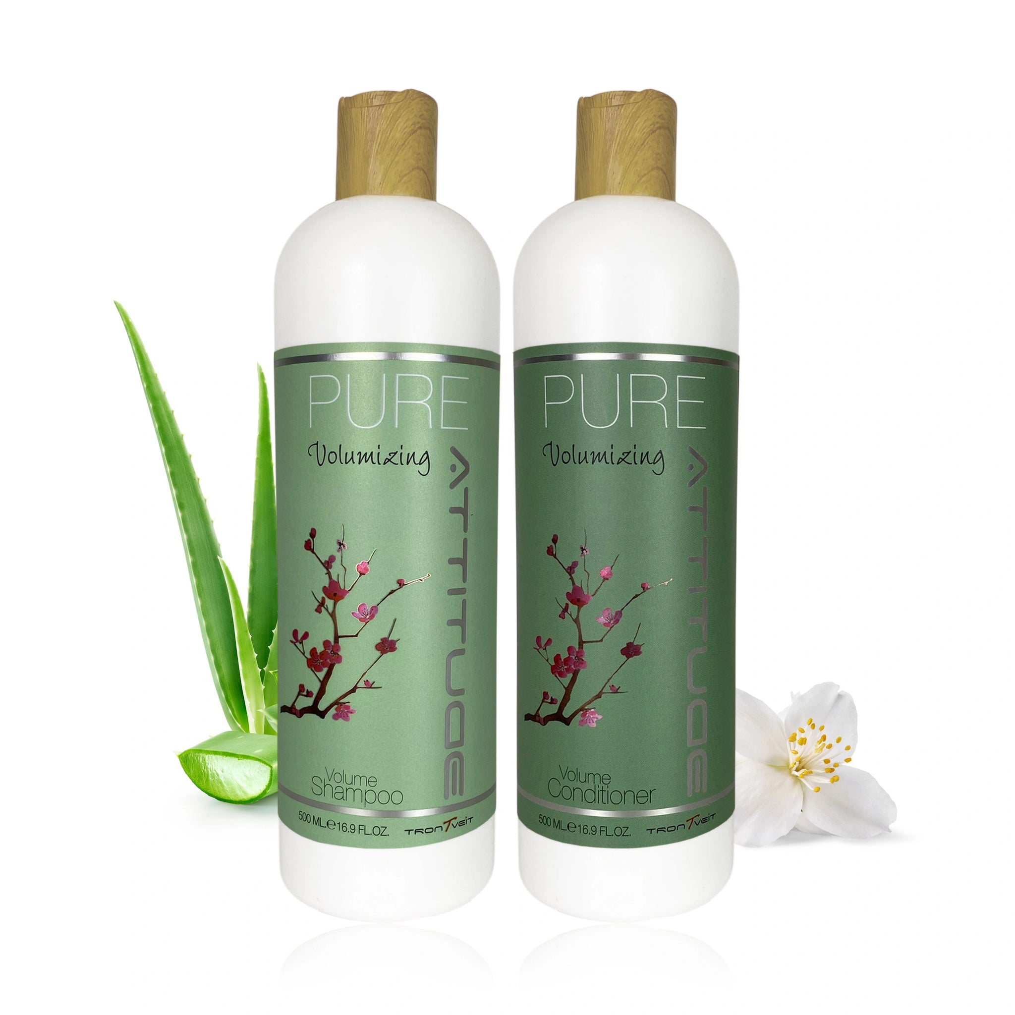 Volumizing Shampoo og Conditioner, 500 ml. - PURE ATTITUDE