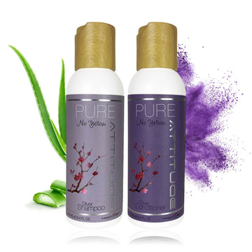 No Yellow Shampoo og Conditioner, 100 ml. - PURE ATTITUDE