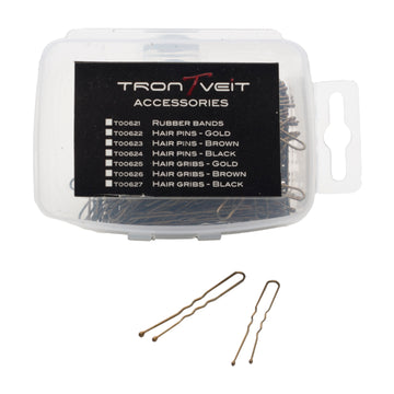 Hair Pins Brun, 200 stk. - TRONTVEIT