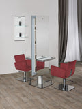 Lunar Dobbeltsidet Frisørspejl - Salon Ambience
