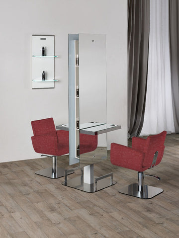 Lunar Dobbeltsidet Frisørspejl - Salon Ambience