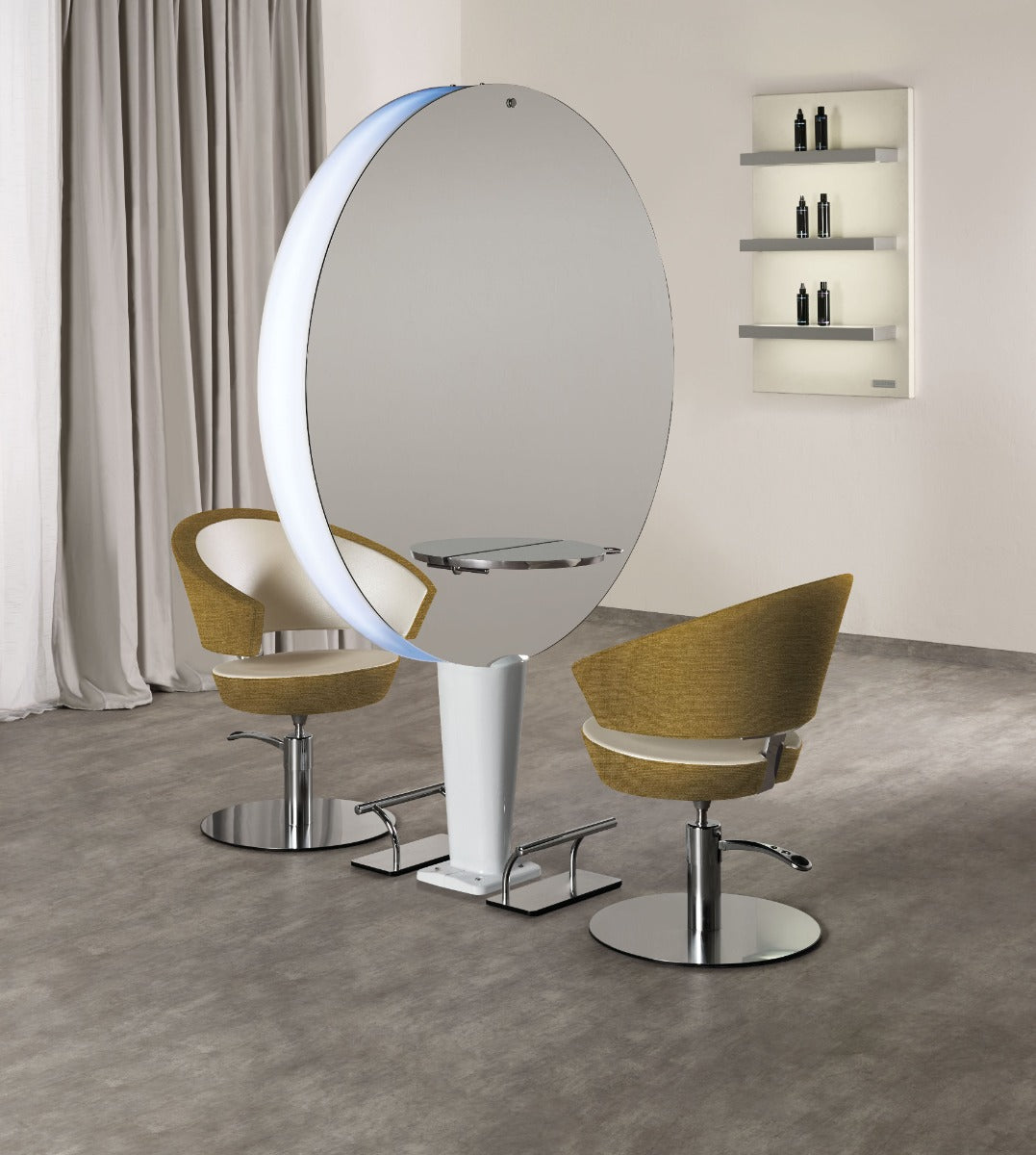 Planet Dobbeltsidet Frisørspejl - Salon Ambience