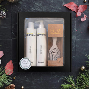 Rebonding Shampoo & Conditioner + Eco Detangler Brush Gaveæske